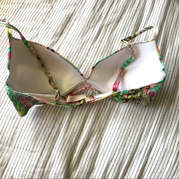 Victoria’s Secret Metallic patterned bikini top - Picture 2 of 3